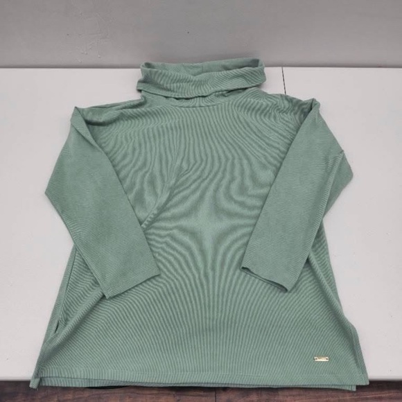 Jones New York Green Cowl Neck Sweater - Picture 1 of 6